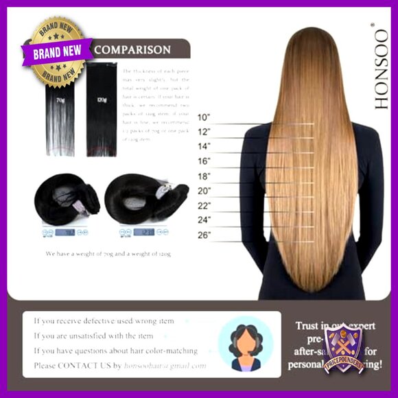 15 Inch Clip In Human Hair Extensions Straight Silky 70g 7pcs main image 4